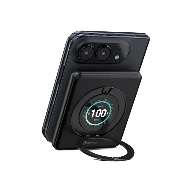 BMX SolidSafe™ DUO 5K Qi2 Power Bank - Black