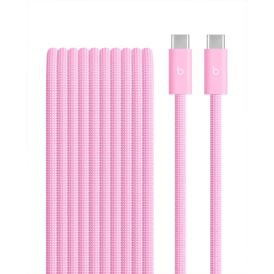 Beats USB-C till USB-C flätad kabel 3m - Power Pink