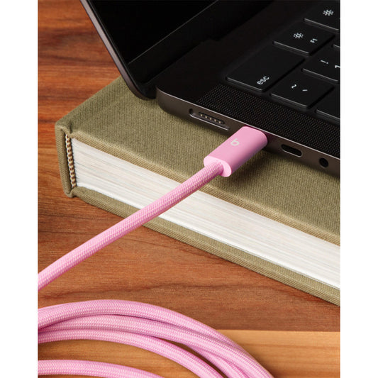 Beats USB-C till USB-C flätad kabel 3m - Power Pink