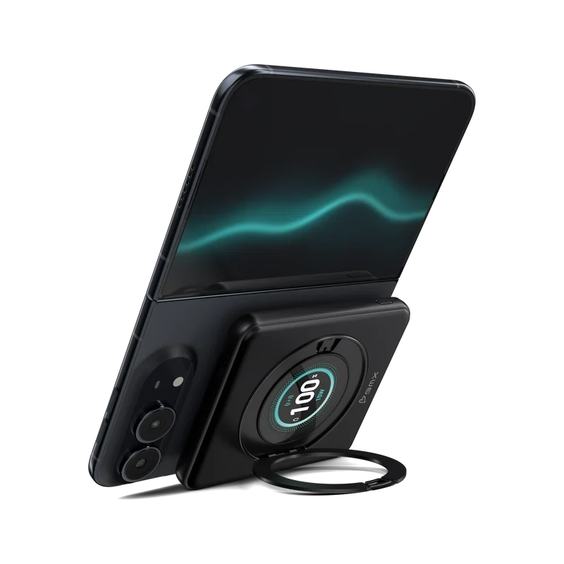 BMX SolidSafe™ DUO 5K Qi2 Power Bank - Black