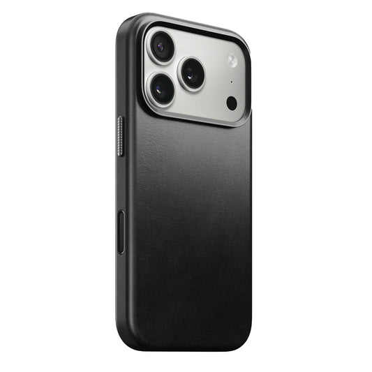 Nomad Traditional Case iPhone 17 Pro Black Horween Leather