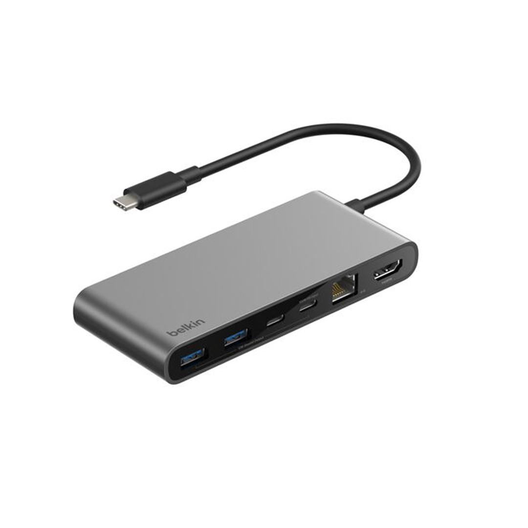 Belkin Connect 8-in-1 USB-C Hub - Space Grey