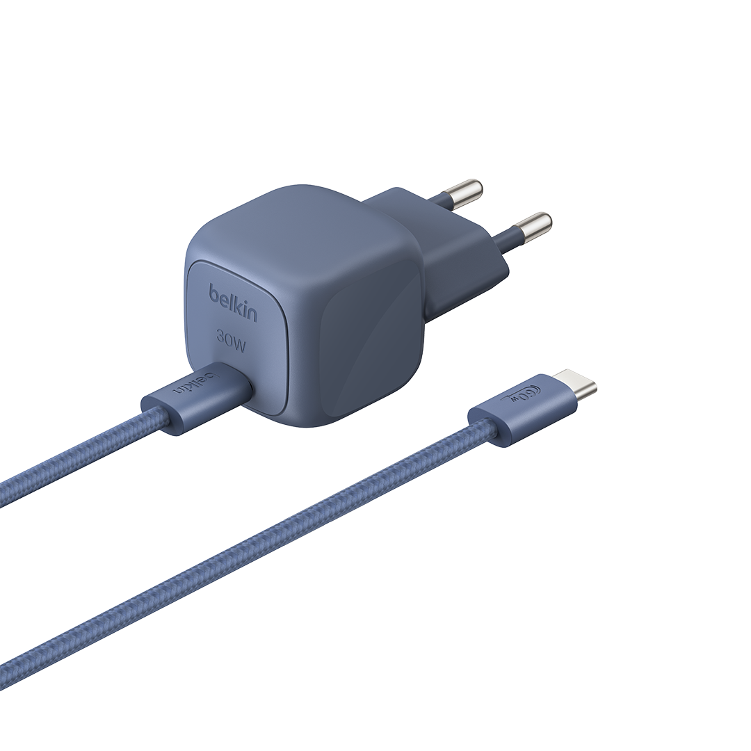 Belkin BoostCharge 30W USB-C Wall Charger 2m - Indigo