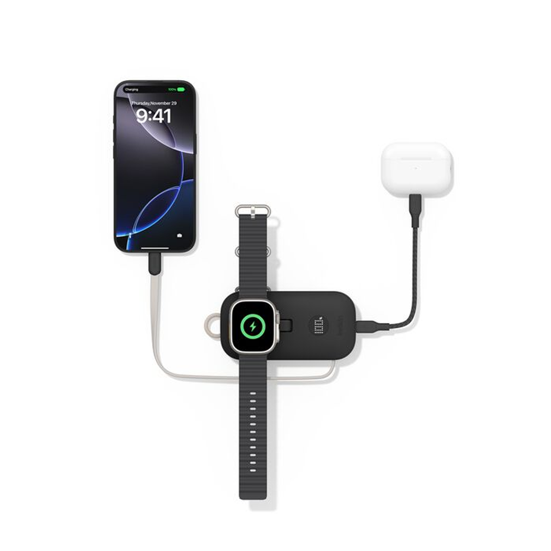 Belkin BoostCharge Pro Power Bank 10K with Apple Watch Charger - Svart