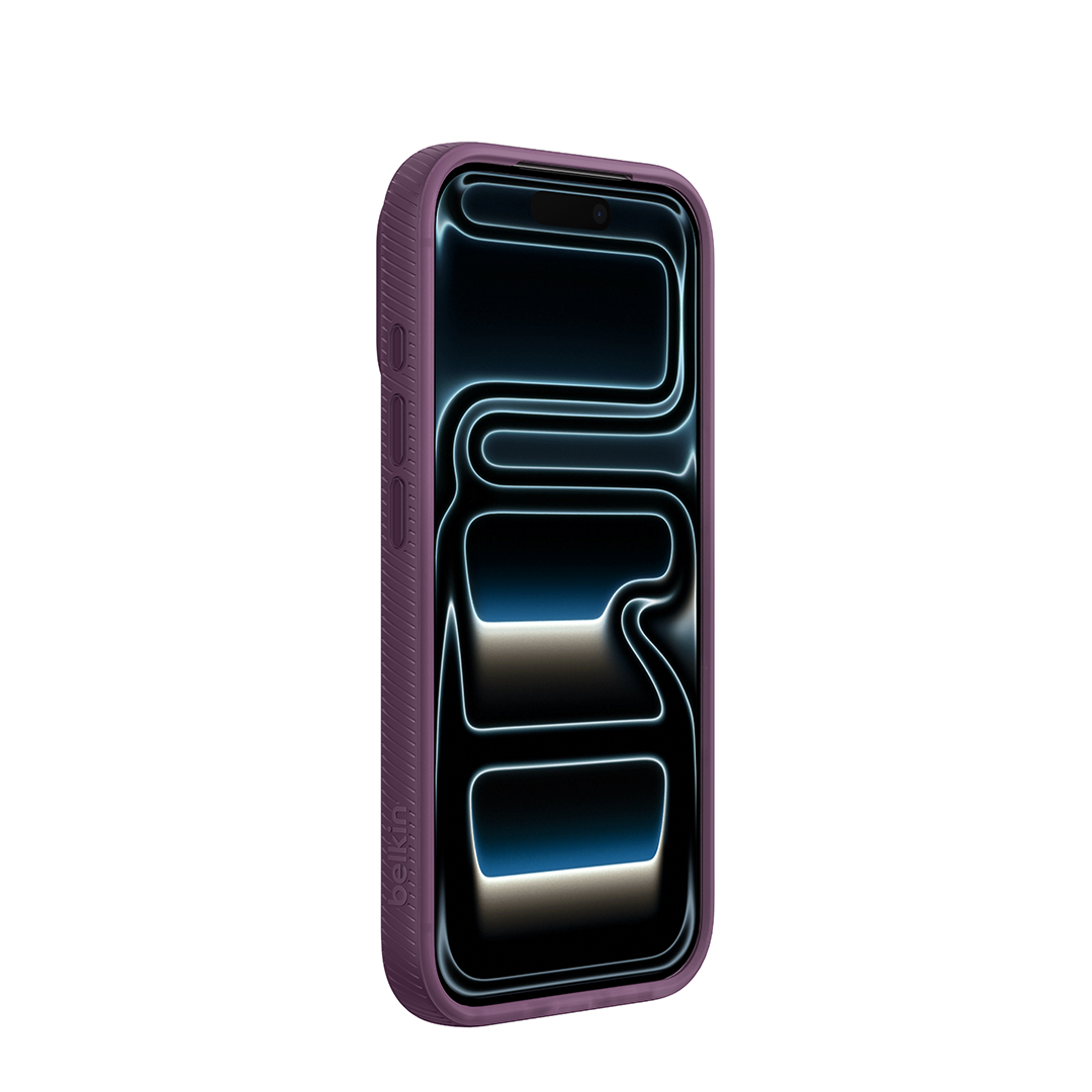 Belkin Magnetic Grip Series för iPhone 18 Pro/17 Pro - Burgundy