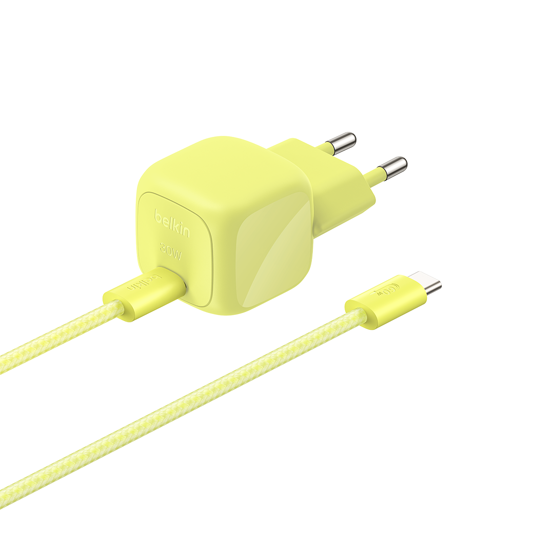 Belkin BoostCharge 30W USB-C Wall Charger 2m - Citrus