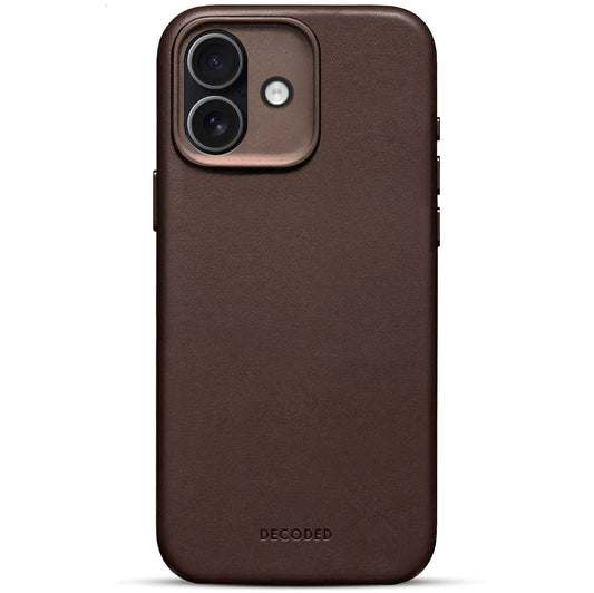 Decoded Leather Backcover for iPhone 17 - Chocolat Brown