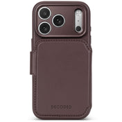 Decoded Leather Detachable Wallet iPhone 18 Pro Max Chocolate Brown