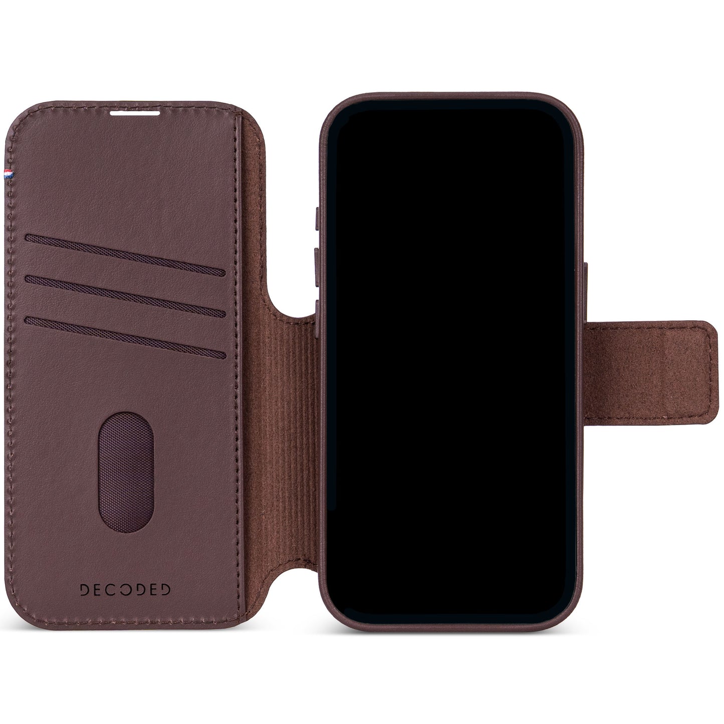 Decoded Leather Detachable Wallet iPhone 18 Pro Max Chocolate Brown