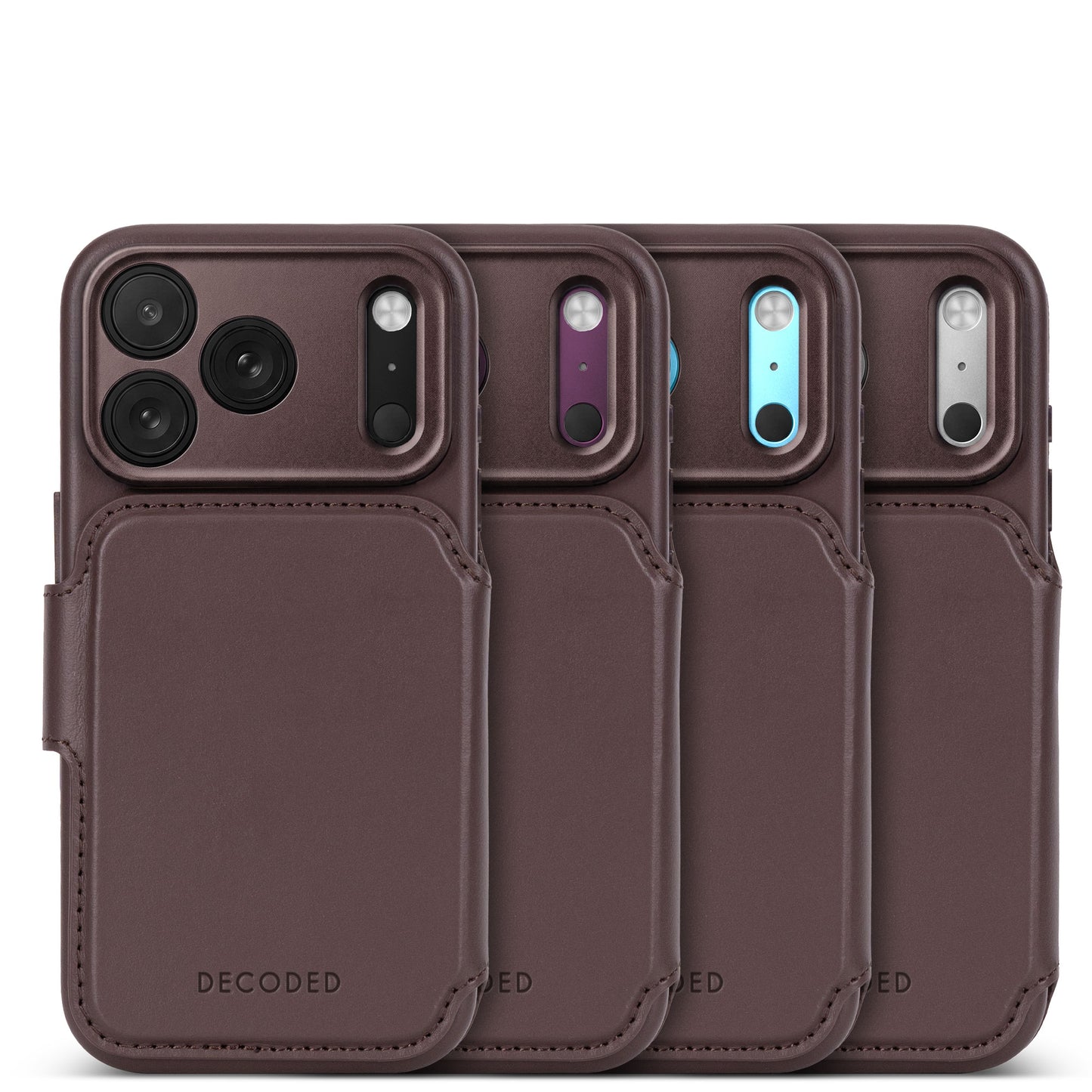 Decoded Leather Detachable Wallet iPhone 18 Pro Max Chocolate Brown