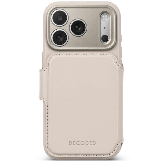 Decoded Leather Detachable Wallet iPhone 18 Pro Max Taupe