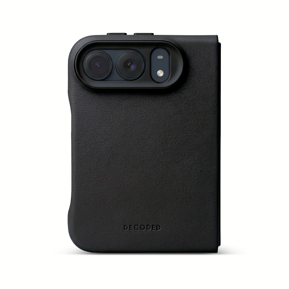 Decoded Leather Back Cover for iPhone Duo - Black