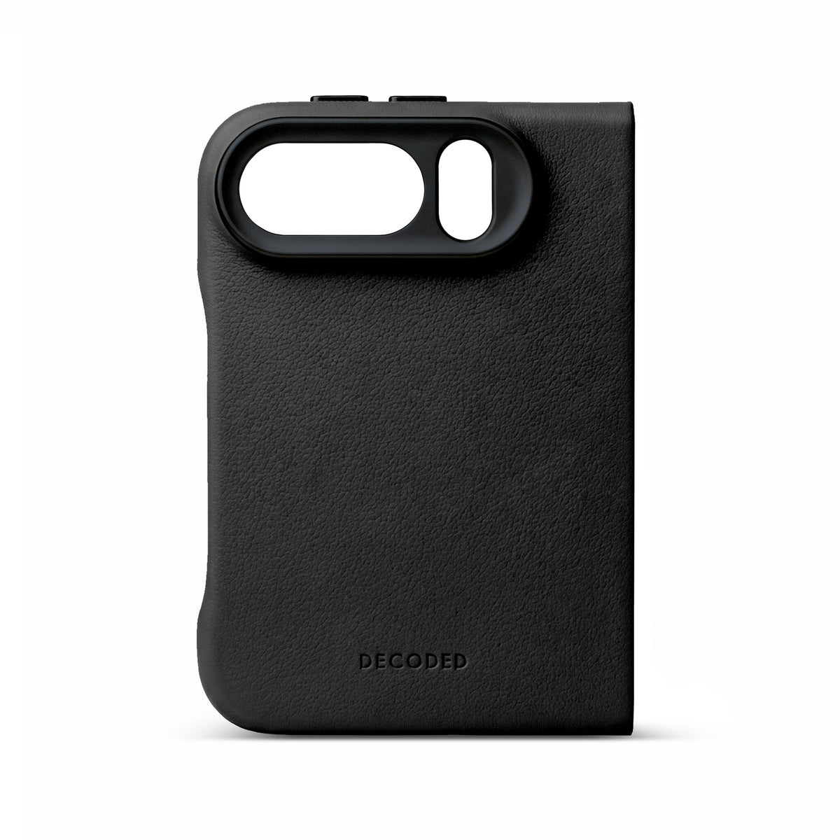 Decoded Leather Back Cover for iPhone Duo - Black
