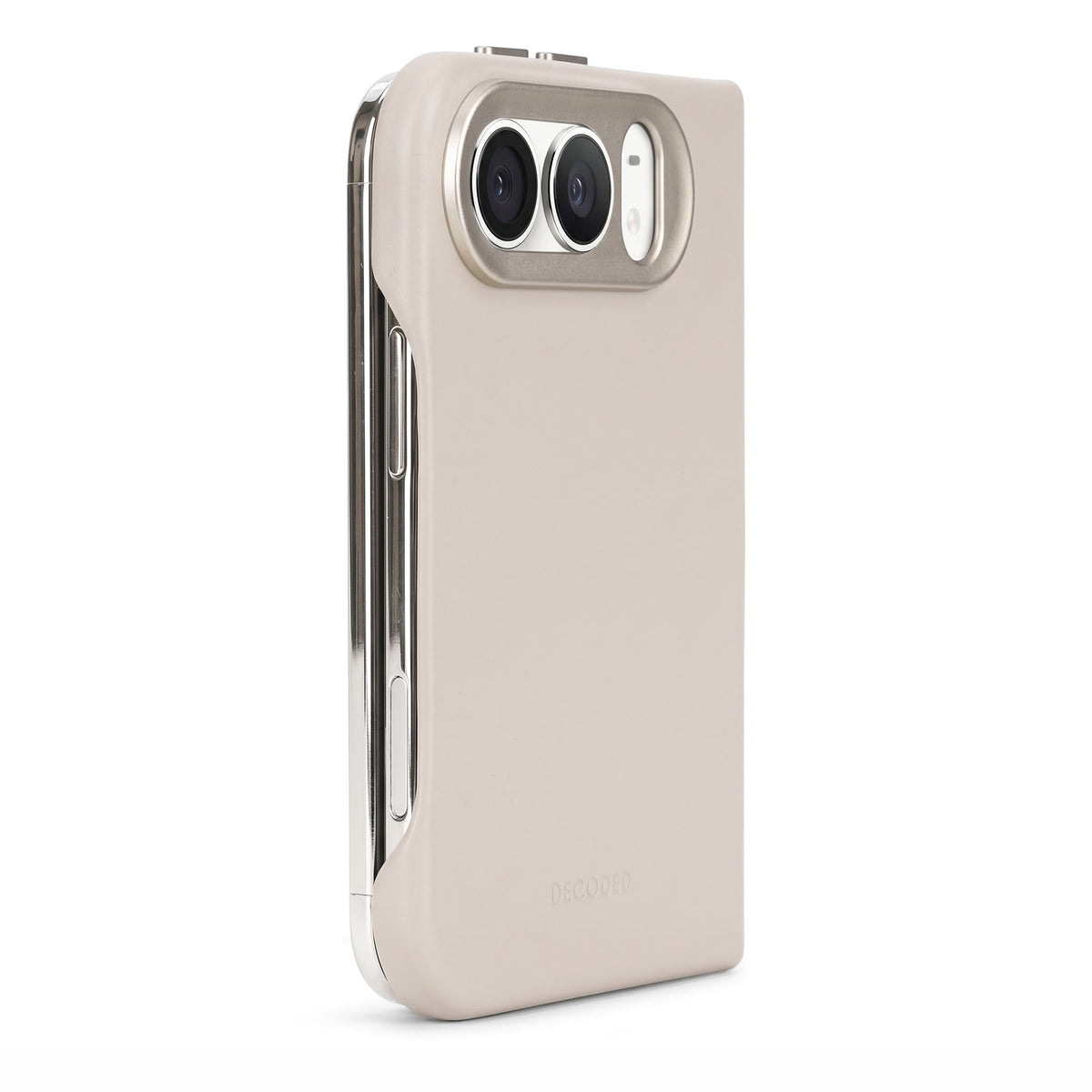 Decoded Leather Back Cover for iPhone Duo - Clay
