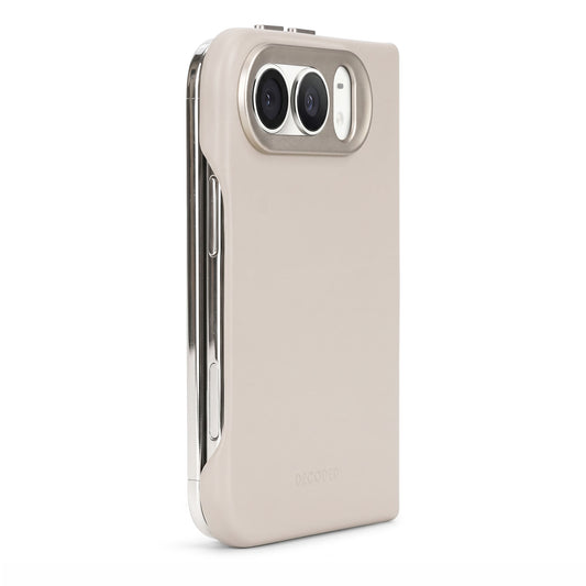 Decoded Leather Back Cover for iPhone Duo - Clay