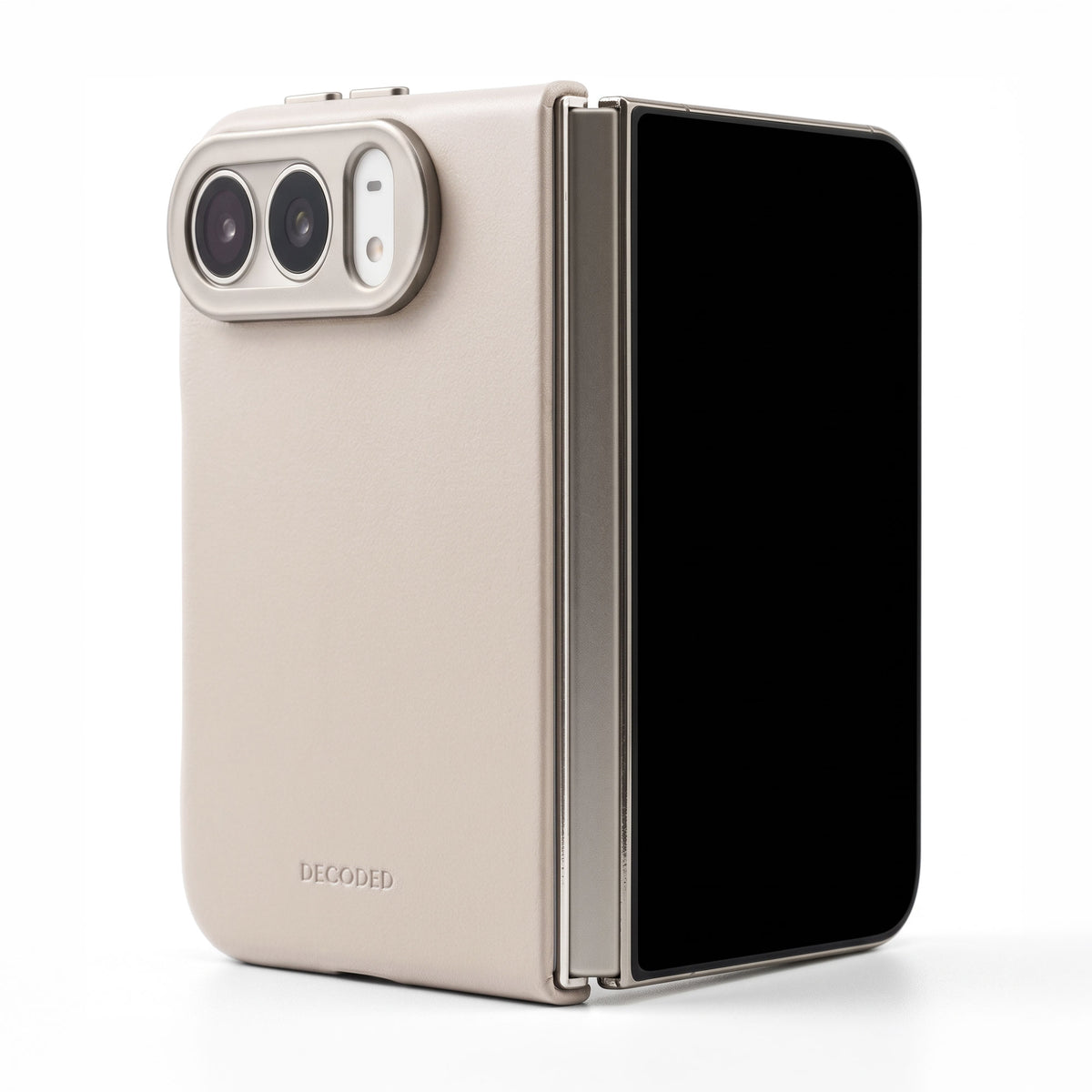 Decoded Leather Back Cover for iPhone Duo - Clay