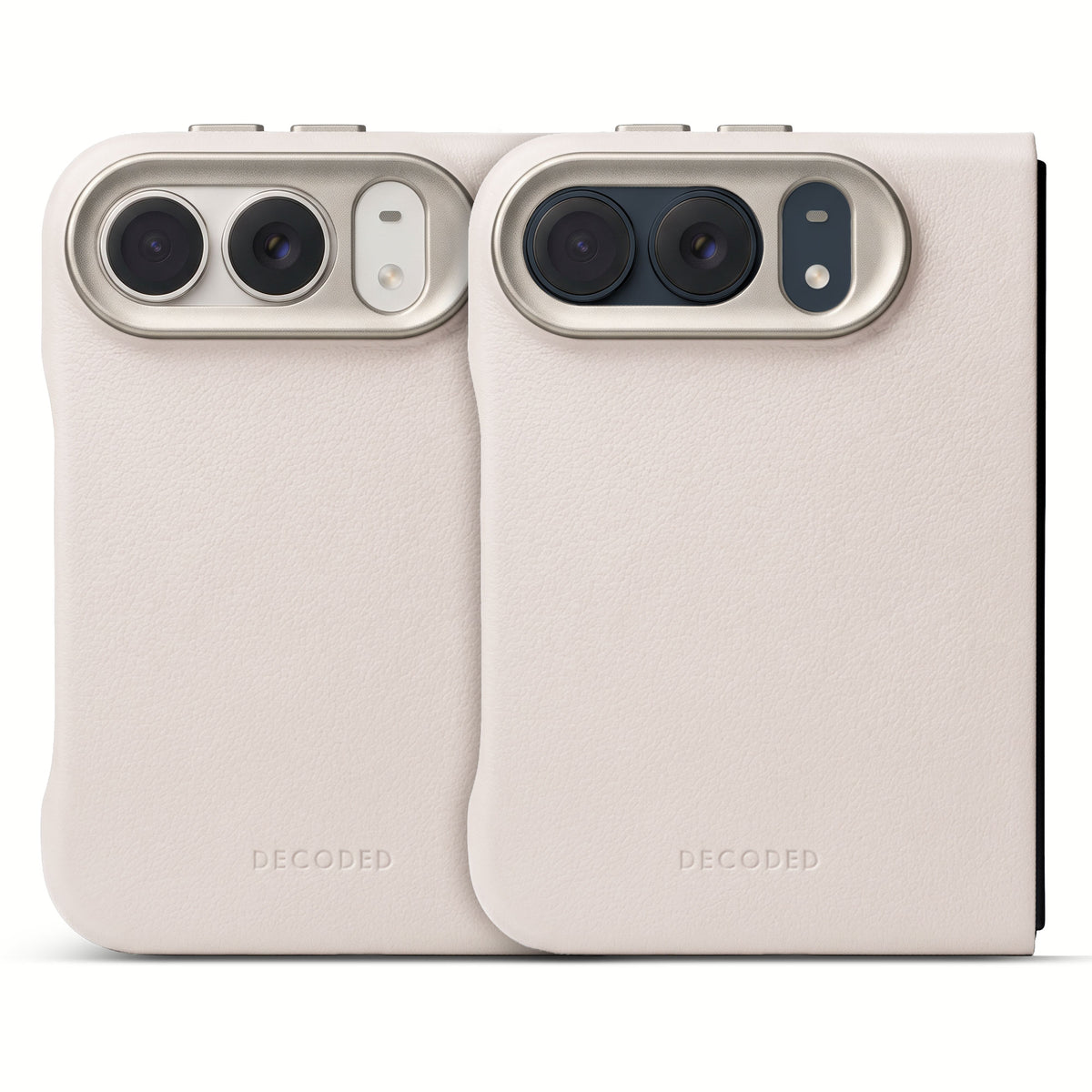 Decoded Leather Back Cover for iPhone Duo - Clay