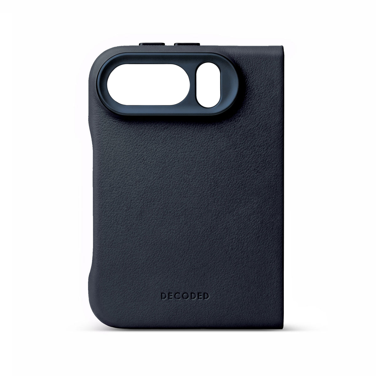 Decoded Leather Back Cover for iPhone Duo - Navy