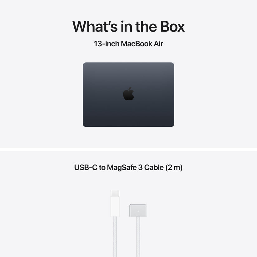 CTO MacBook Air 13-tum Midnatt M5 10-Core CPU/10-Core GPU/32GB RAM/1TB SSD