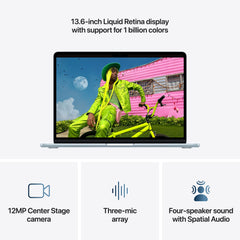 CTO MacBook Air 13-tum Himmelsblå M5 10-Core CPU/10-Core GPU/32GB RAM/4TB SSD