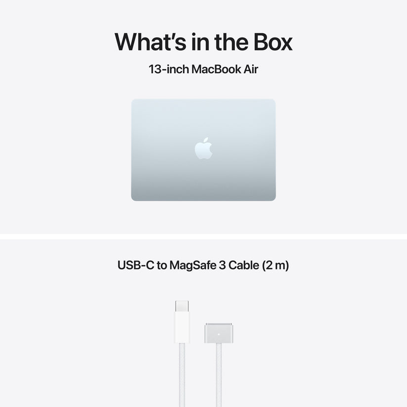 CTO MacBook Air 13-tum Himmelsblå M5 10-Core CPU/10-Core GPU/32GB RAM/4TB SSD