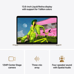 CTO MacBook Air 13-tum Stjärnglans M5 10-Core CPU/10-Core GPU/32GB RAM/1TB SSD