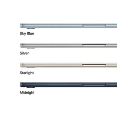 CTO MacBook Air 15-tum Midnatt M5 10-Core CPU/10-Core GPU/24GB RAM/2TB SSD