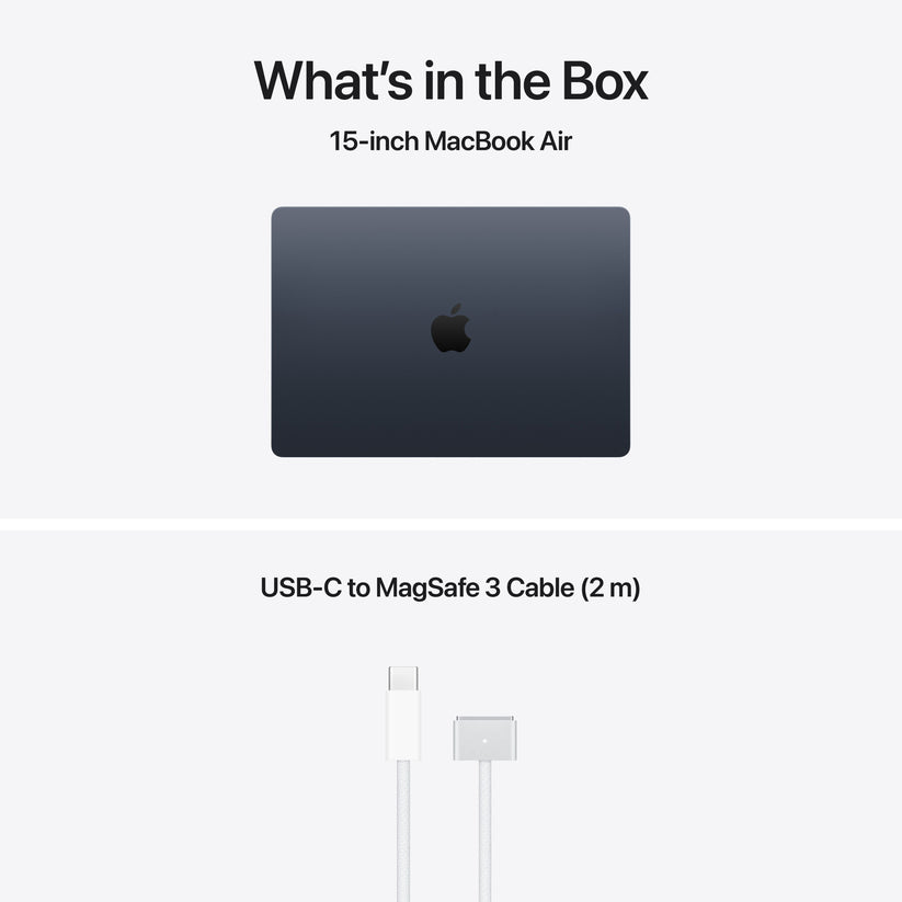 CTO MacBook Air 15-tum Midnatt M5 10-Core CPU/10-Core GPU/24GB RAM/2TB SSD