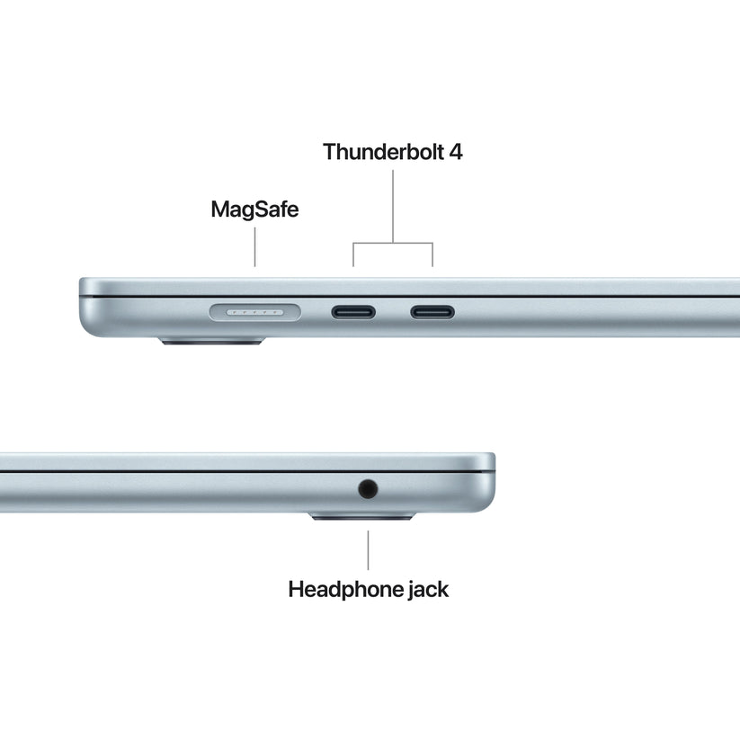 CTO MacBook Air 15-tum Himmelsblå M5 10-Core CPU/10-Core GPU/16GB RAM/4TB SSD
