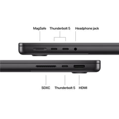 CTO MacBook Pro 14-tum Rymdsvart M5 Max 18C CPU/32C GPU/36GB RAM/2TB SSD/Standardglas