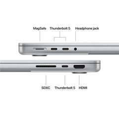 CTO MacBook Pro 14-tum Silver M5 Pro 18C CPU & 20C GPU/64GB RAM/2TB SSD/Nanoglas