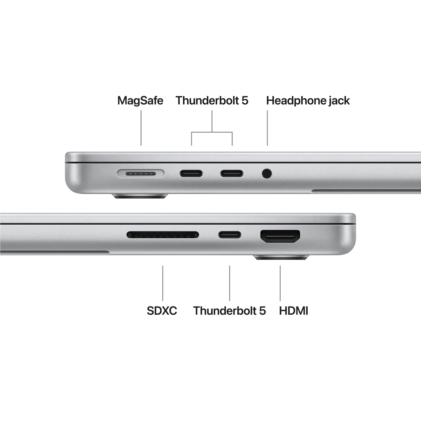 CTO MacBook Pro 14-tum Silver M5 Pro 15C CPU & 16C GPU/24GB RAM/1TB SSD/Nanoglas