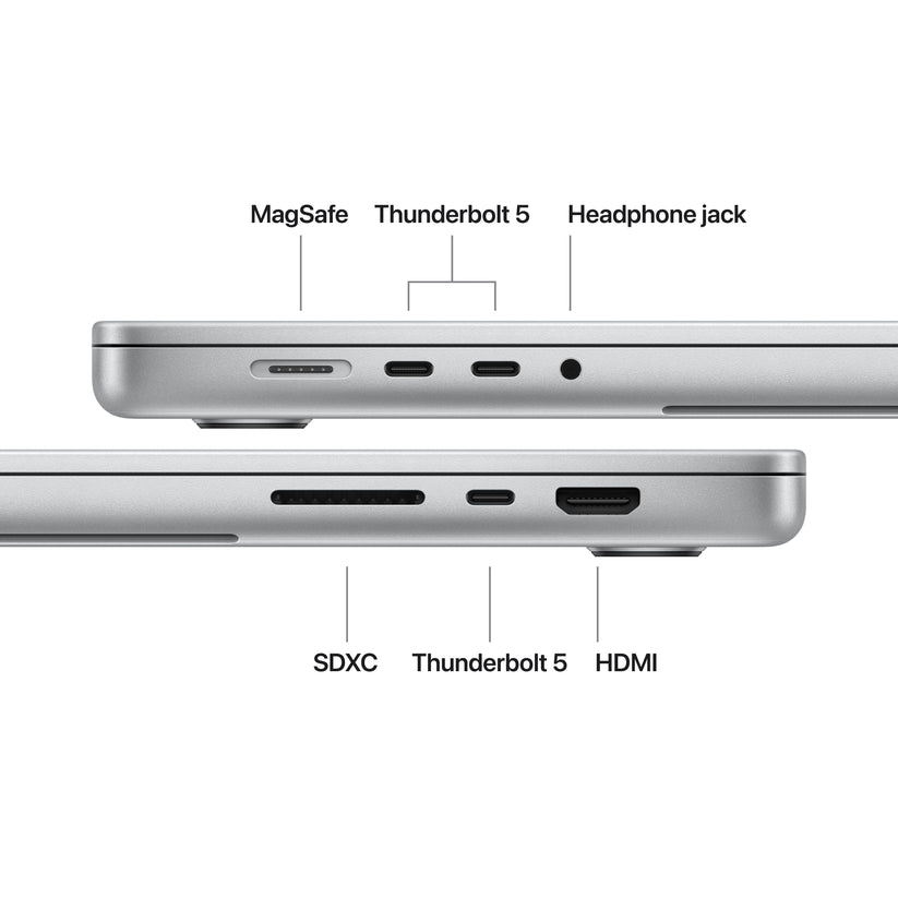 CTO MacBook Pro 16-tum Silver M5 Max 18C CPU & 40C GPU/48GB RAM/2TB SSD/Nanoglas