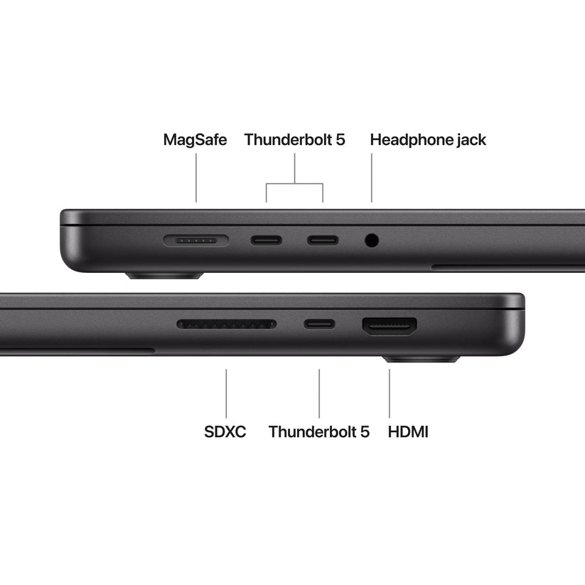 CTO MacBook Pro 16-tum Rymdsvart M5 Max 18C CPU & 32C GPU/36GB RAM/4TB SSD/Nanoglas