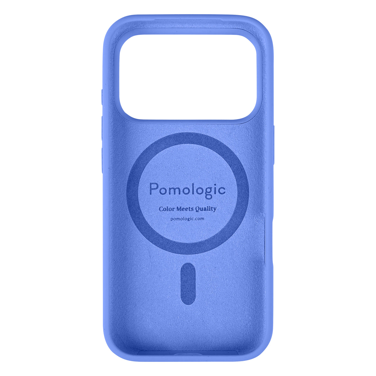 Pomologic CoverCase Silicone iPhone 17 Pro/18 Pro Blue Magsafe