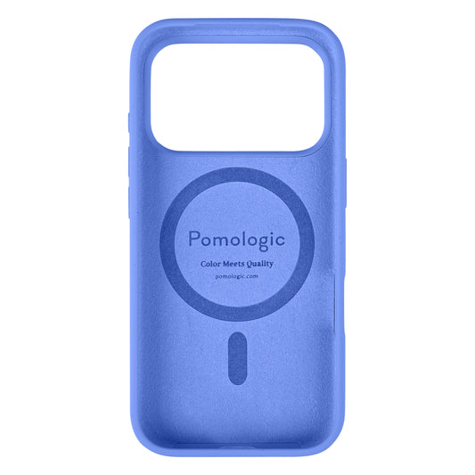 Pomologic CoverCase Silicone iPhone 17 Pro/18 Pro Blue Magsafe