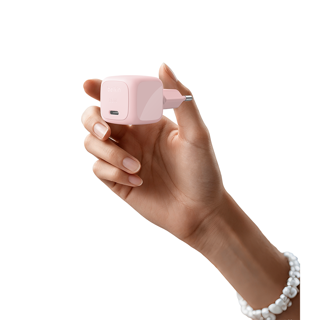 Belkin BoostCharge 30W USB-C Wall Charger 2m - Blush