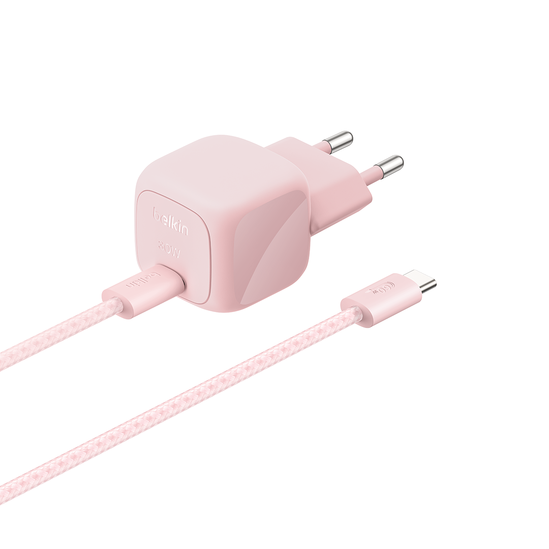 Belkin BoostCharge 30W USB-C Wall Charger 2m - Blush