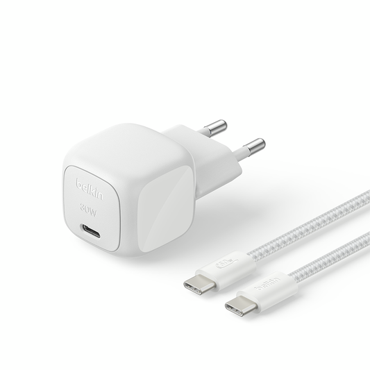 Belkin BoostCharge 30W USB-C Wall Charger 2m - Silver