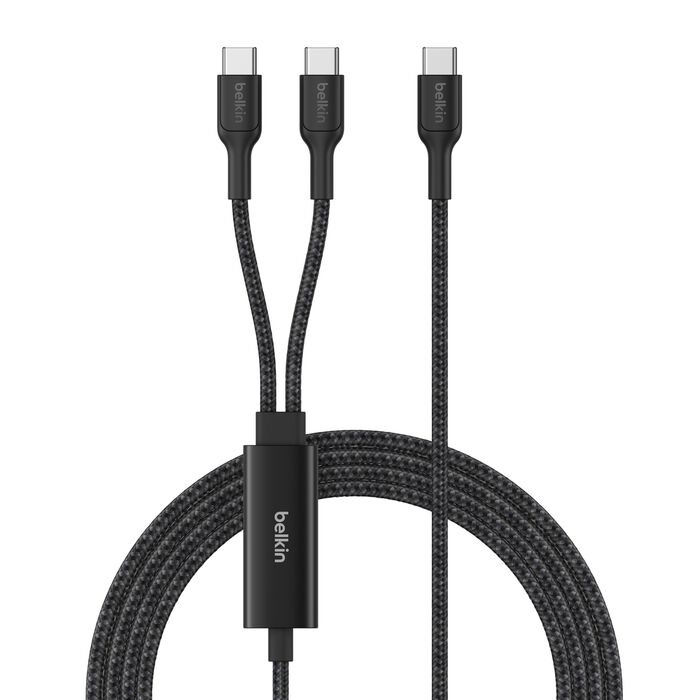 Belkin Boostcharge Pro 140W Dual USB-C kabel 1,5m - Svart