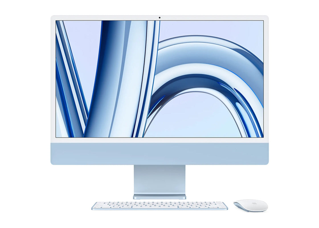 Begagnad: iMac (Retina 4.5K, 24" 2023, M3) - M3 10-Core GPU 8GB 256GB - Blå (A)