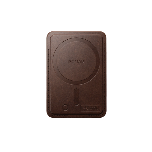 Nomad Horween Leather Mag Wallet with FindMy - Brun