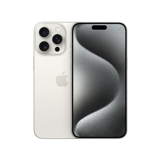 Begagnad: iPhone 15 Pro Max 256GB - Vit titan (B)