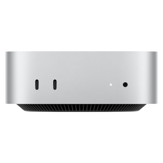 Mac mini: Apple M6-chip med 12-kärnig processor och 12-kärnig grafik, 256 GB SSD - silver