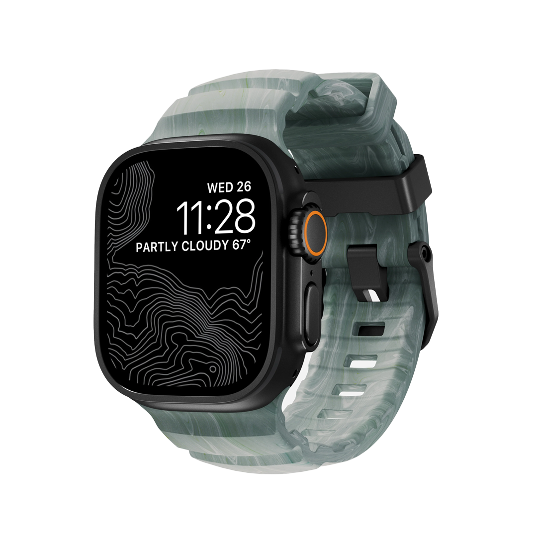 Ltd Ed. Nomad Rocky Point Band Black Hardware 46/49mm - Sierra Stone