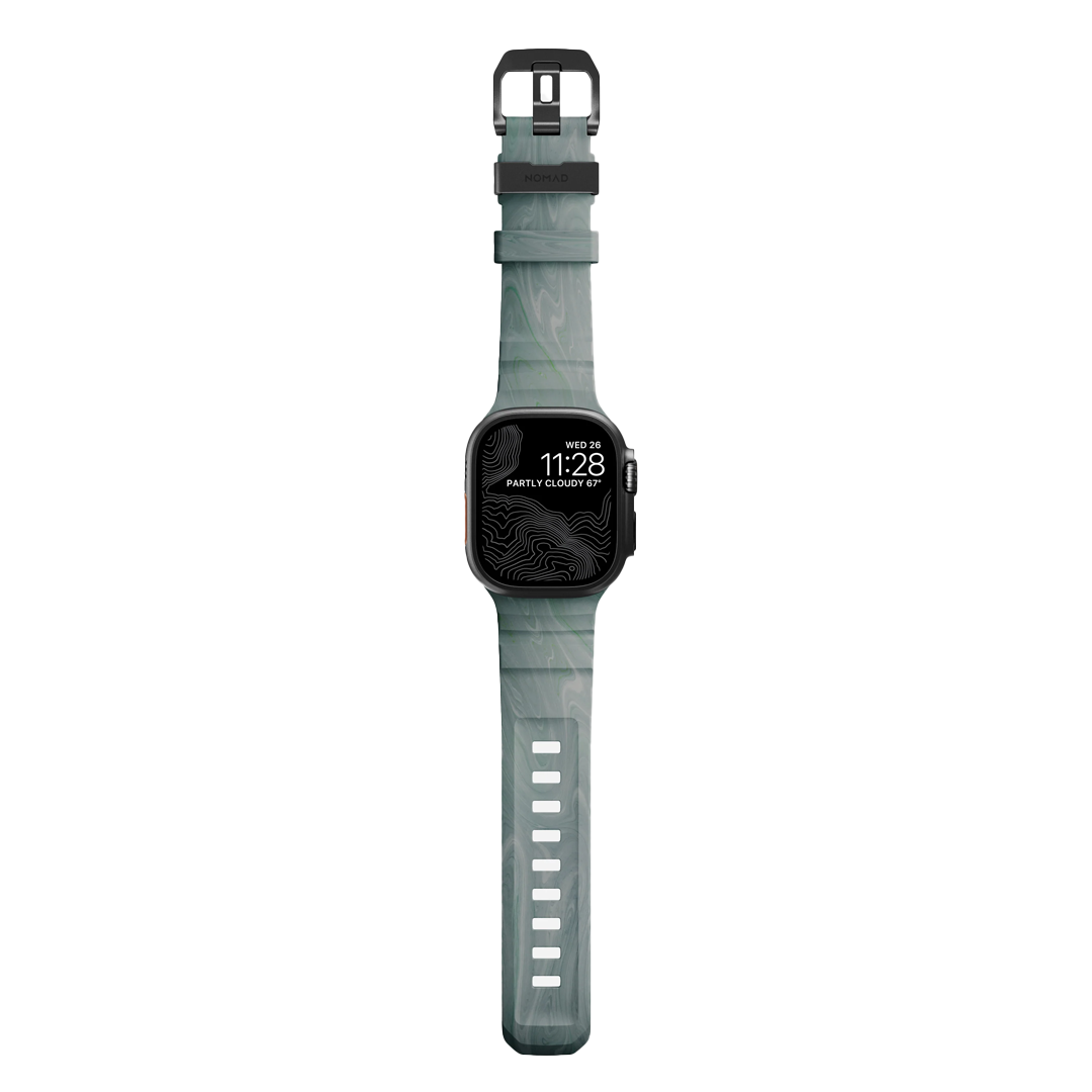 Ltd Ed. Nomad Rocky Point Band Black Hardware 46/49mm - Sierra Stone